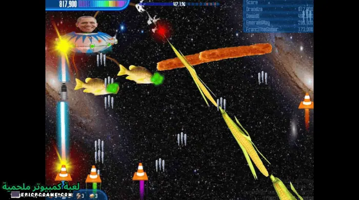 تحميل لعبة الفراخ القديمة Chicken Invaders للموبايل والكمبيوتر