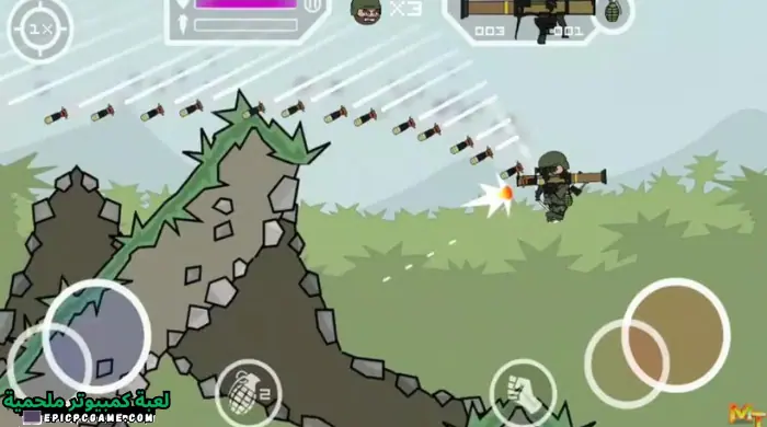 تحميل لعبة ميني ميليشيا جيش الكرتون 2 Mini Militia اخر اصدار 2023