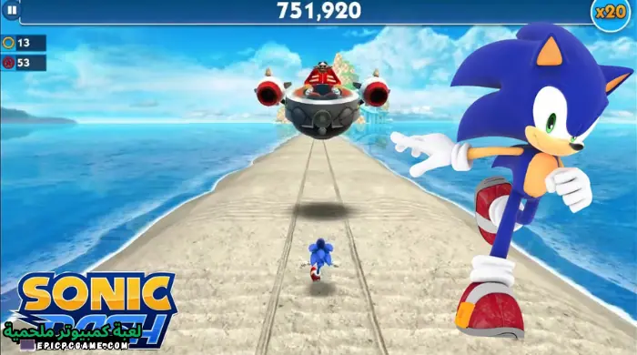 تحميل لعبة Sonic Dash سونيك داش الجري آخر إصدار مجانا