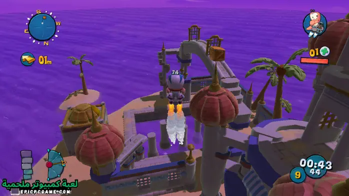 تحميل لعبة worms 4 mayhem 3D