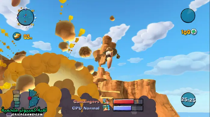 تحميل لعبة worms 4 mayhem 3D